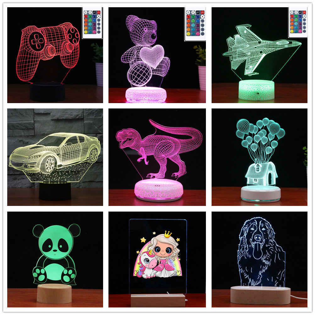 3D Rose LED Night Lamp – Romantic USB Touch Light for Bedroom, Home Decor & Gift